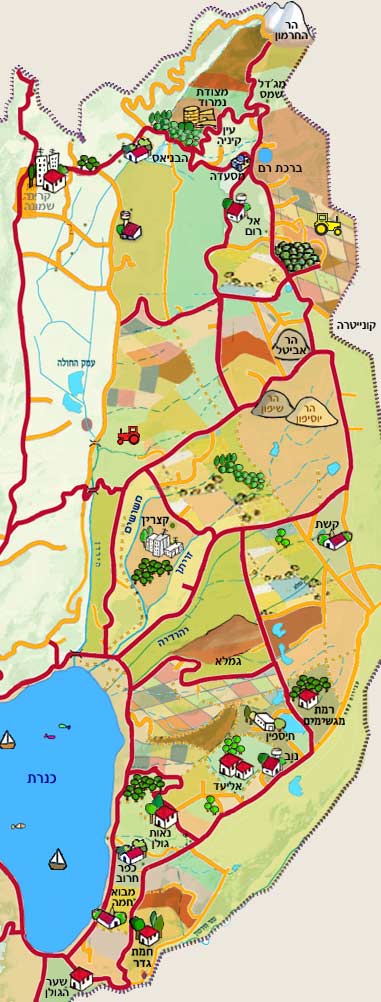 map of Ramat HaGolan
